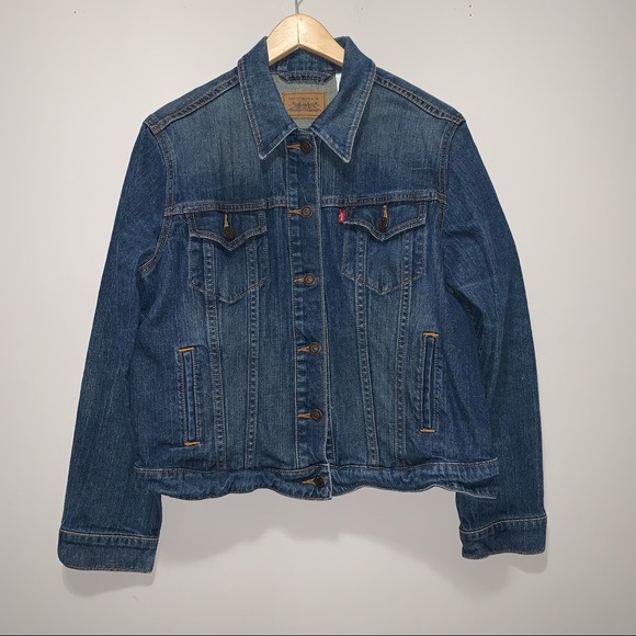 Levis Strauss Red Tab Denim Jean Trucker Jacket